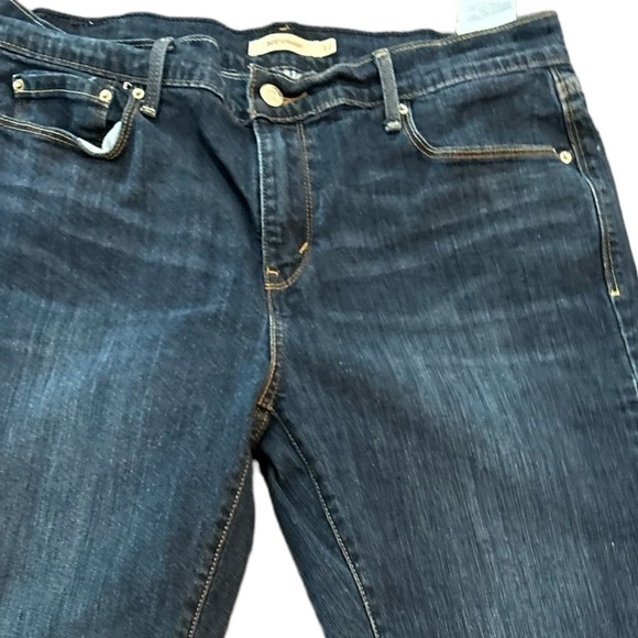 Levi's Women's Straight Jeans Size 12 Blue Mid Rise Denim - Picture 6 of 12